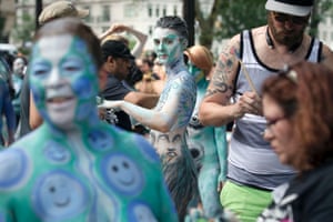Nude Body Painting In Pictures Us News The Guardian