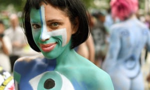 Nude Body Painting In Pictures Us News The Guardian