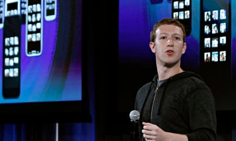 Mark Zuckerberg, Facebook's co-founder and chief executive during a Facebook event