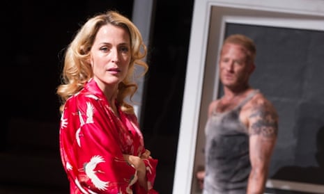 Ben Foster (Stanley Kowalski) and Gillian Anderson (Blanche DuBois) in A Streetcar Named Desire