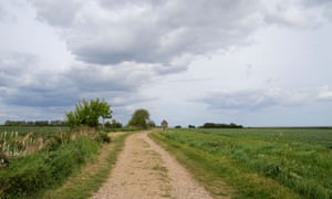 Path leading to Saint Peter on the Wall chapel, Bradwell on Sea, Essex.