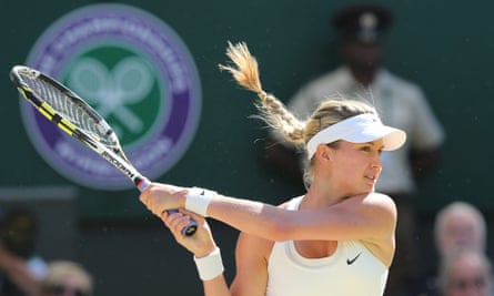Eugenie Bouchard Beats Simona Halep To Reach Wimbledon Final As It Happened Wimbledon 2014 The Guardian