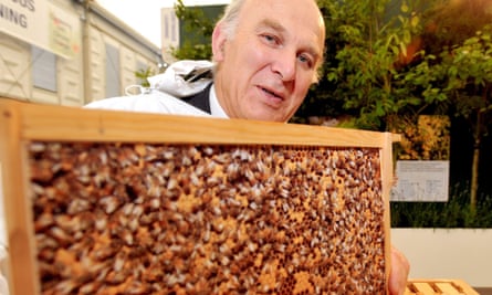 Vince Cable beekeeper