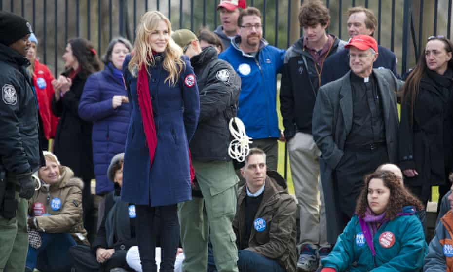 Daryl Hannah is handcuffed and arrested during the Keystone XL Pipeline Protest in Washington, DC.