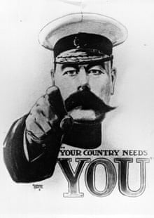 'Your Country Needs You' first world war recruiting poster, featuring Lord Kitchener