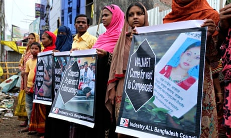 Relatives of Rana Plaza victims demonstrate to demand proper compensation