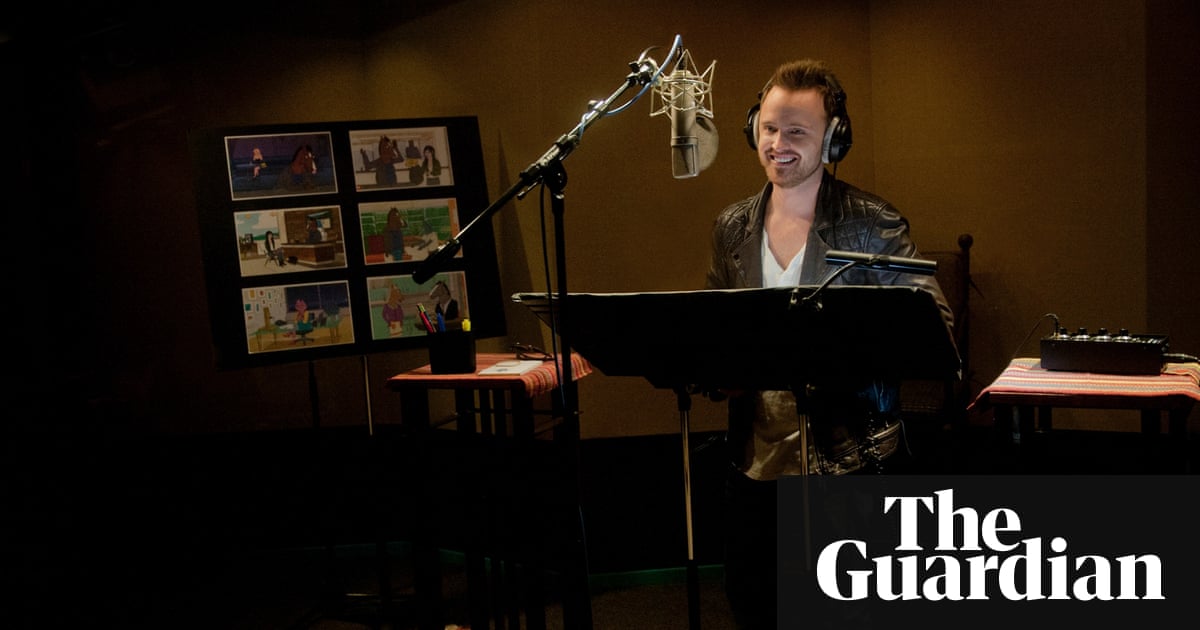 aaron paul the guardian aaron paul and will arnett on the set of bojack horseman aaron paul the guardian aaron paul and will arnett on the set of bojack horseman
