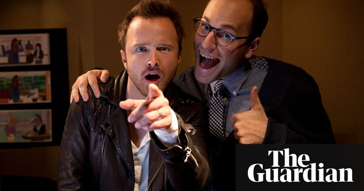 aaron paul the guardian aaron paul and will arnett on the set of bojack horseman aaron paul the guardian aaron paul and will arnett on the set of bojack horseman