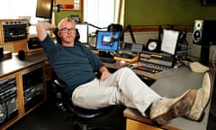 Portrait of Chris Evans in a radio studio