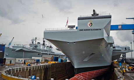 Queen Elizabeth II officially names aircraft carrier HMS Queen Elizabeth