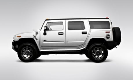 2009 Hummer H2 Limited Edition in Silver - Drivers Side Profile. Image shot 2008.