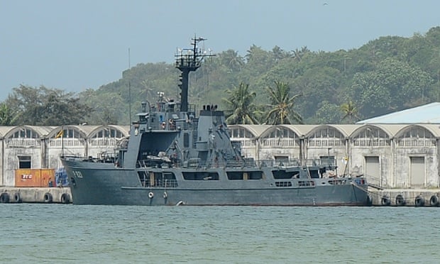 The Sri Lankan naval vessel the Samudra