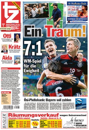 International Front Pages: 'A Dream' from TZ, Germany