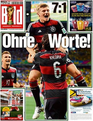 International Front Pages: 'Without Words' from Bild, Germany