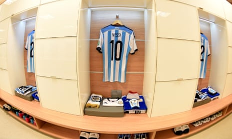 The shirt worn by Lionel Messi