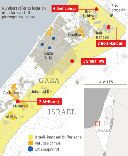 Before and after: satellite images of destruction in Gaza | Gaza | The ...