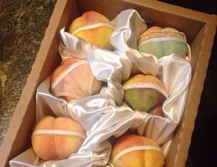 Peaches in chiffon