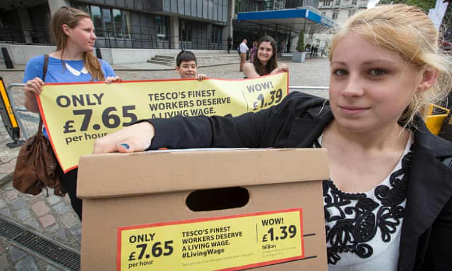 Amy Bradley of campaign group Share Action at Tesco's 2014 AGM