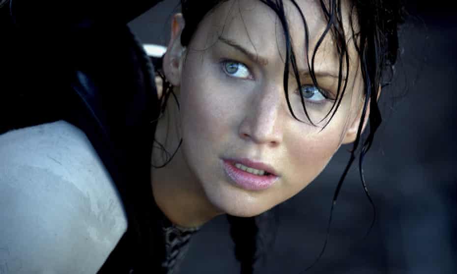 Jennifer Lawrence as Katniss in The Hunger Games: Catching Fire