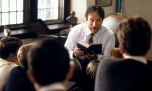Robin Williams in Dead Poets Society.