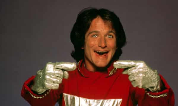 Robin Williams in the TV series Mork and Mindy.