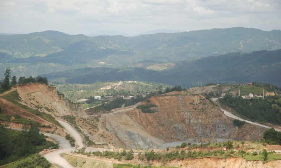 The Marlin mine in western Guatemala owned by Canadian firm Goldcorp. 