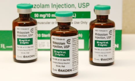 The sedative midazolam at a hospital pharmacy.