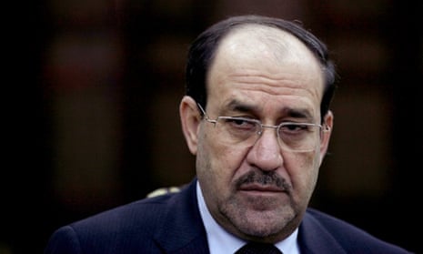 In this Wednesday, Feb. 27, 2013, file photo, Iraqi Prime Minister Nouri al-Maliki listens to a question during an interview with The Associated Press in Baghdad.