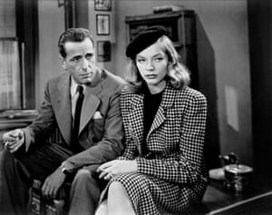 Humphrey Bogart & Lauren Bacall in The Big Sleep.