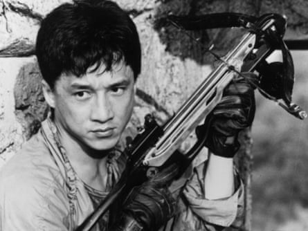 Jackie Chan in the film Armour of God