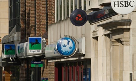 A variety of high street banks