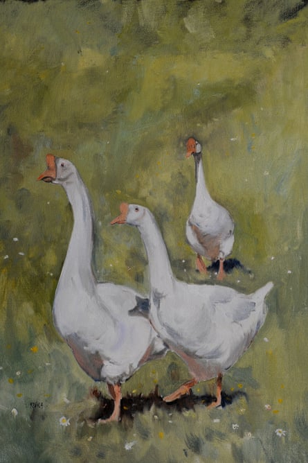 Farm Geese Study by Kieron Williamson, 2014.