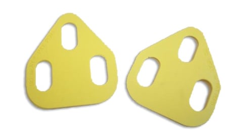 Cleat wedges or shims can help those with leg length discrepancies