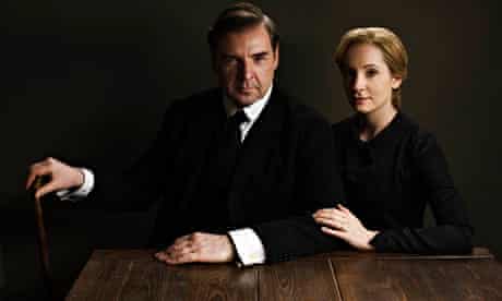 Brendan Coyle as John Bates and Joanna Froggatt as Anna Bates in the fifth series of Downton Abbey