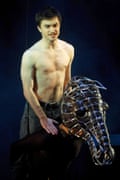 Daniel Radcliffe as Alan Strang in Equus at the Gielgud Theatre, London, in 2007.
