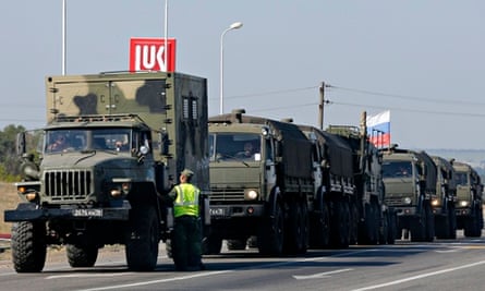 Russian military convoy