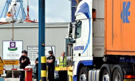 Container death at Tilbury Docks