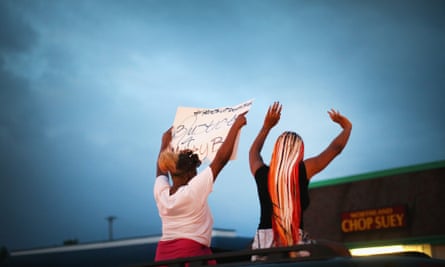 Ferguson demonstrators