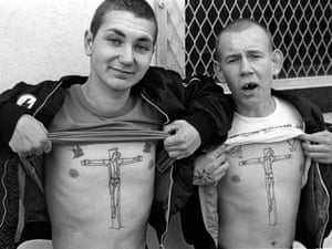 This is John and Dave (gleaned simply from looking at their tattoos) in Chelsea in 1981.