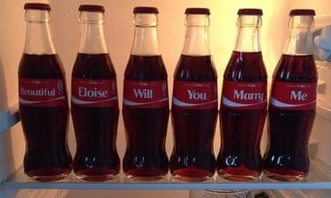 Coca-Cola’s #ShareACoke campaign generated 1.1million Facebook likes after a man used personalised Coke bottles to propose to his wife. 