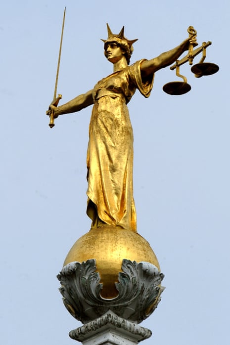 File photo dated 16/4/2008 of the famous statue of "Lady Justice" by the British sculptor, Frederick William Pomeroy.