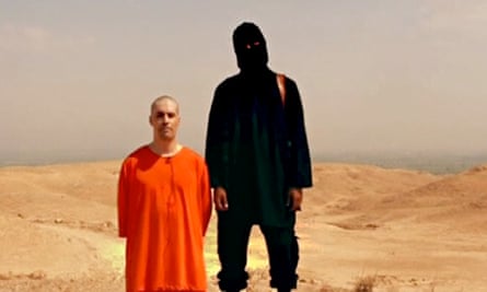 Screengrab from the ISIS video showing the execution of James Foley