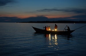 Fishermen on Lake Victoria.