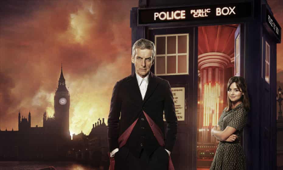 London calling… The Doctor (Peter Capaldi) and Clara (Jenna Coleman)