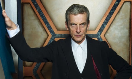"Who frowned me this face?" Peter Capaldi as The Doctor