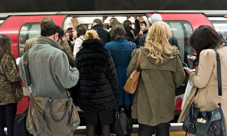 London Underground at rush hour