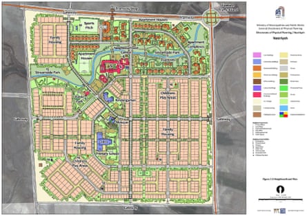 One of the Hartleys' plans for a new neighbourhood in Nasiriyah.