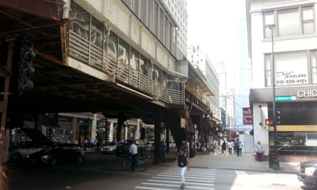 An “L” Stop above Wabash Street in the Loop