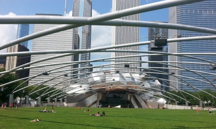 Jay Pritzker Pavilion, designed by Frank Gehry