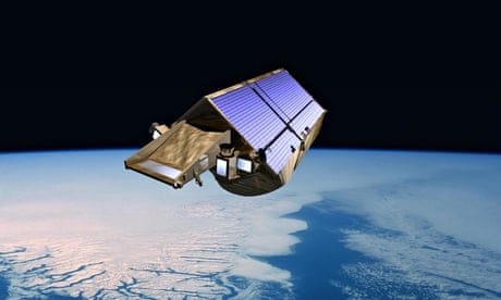 An artist’s impression of CryoSat-2,  the European satellite which has revealed dramatic ice loss. 